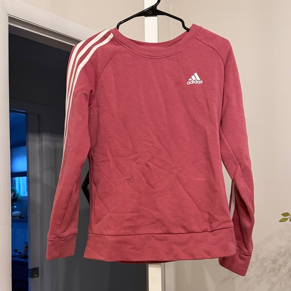 Adidas Rose Sweatshirt with White Accents